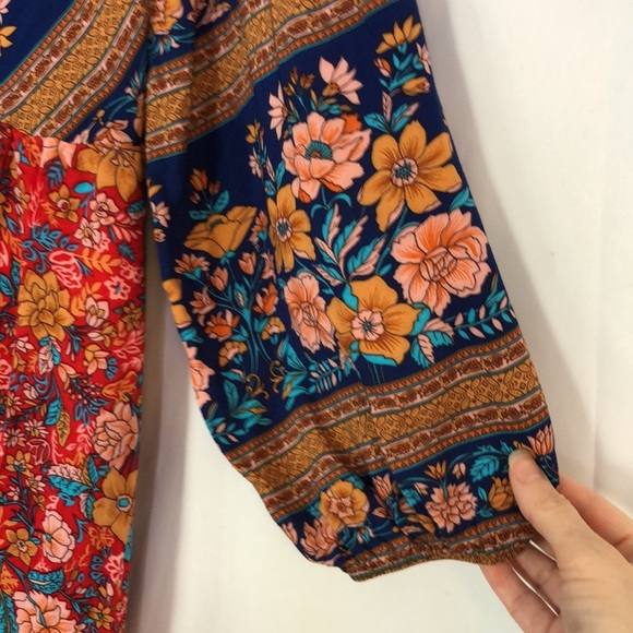 BLOOMCHIC Floral Bohemian Maxi Dress 
Size 14-16 - Picture 6 of 11